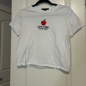 Forever 21 White New York Graphic Tee